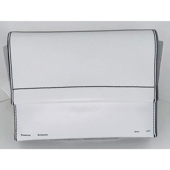 Proenza Schouler White Label Accordion Flap Bag ~ Optic White - Picture 6 of 8